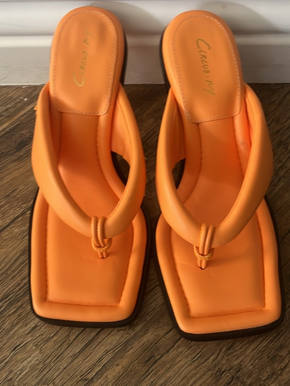 NEW! Orange Women's Heeled Sandals - Stylish Summer Dress Heels
